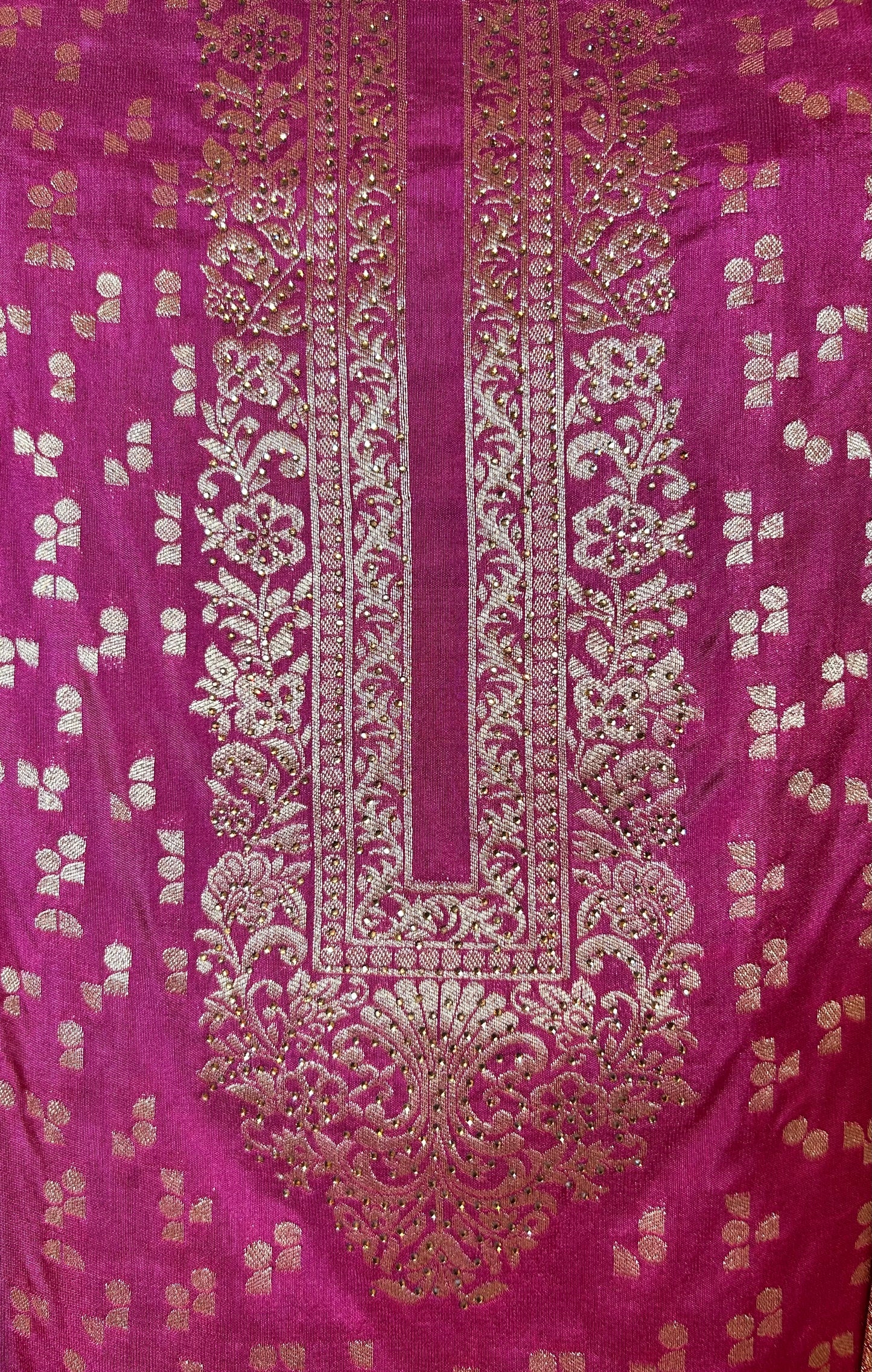 Amaaya Banarasi Silk Suit (Wine)