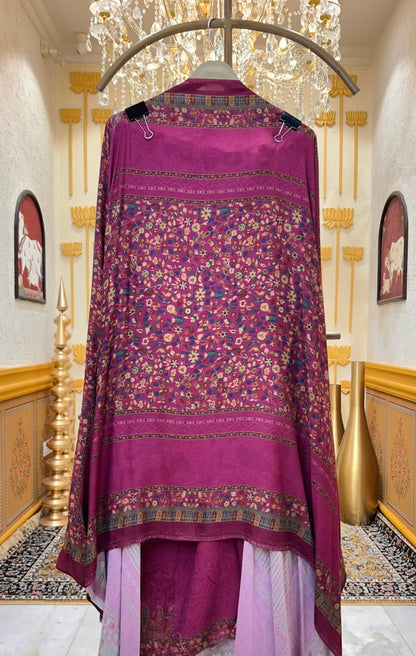 Mehroza Pashmkaar Suit (Magenta)