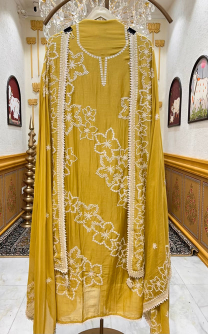 Evara Threadloom Chanderi Suit