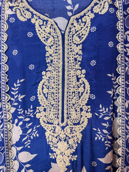 Nairiti Muslin Suit (Blue)