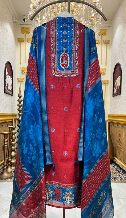Rangsaaz Ajrakh Suit