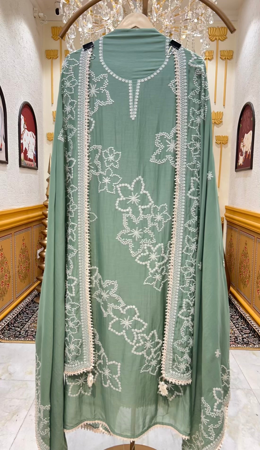 Evara Threadloom Chanderi Suit