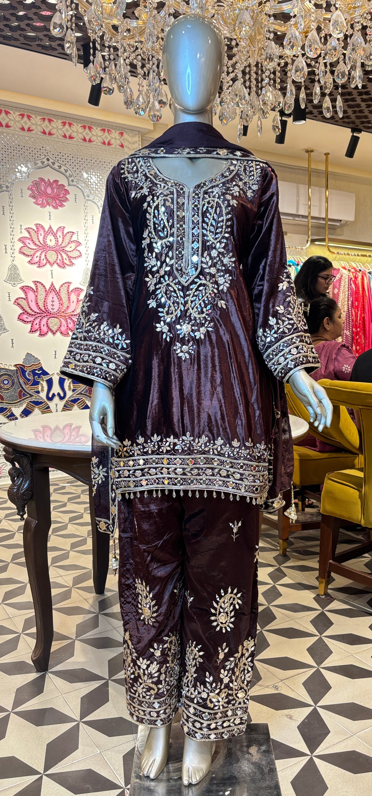 Samaara Velvet Farshi Suit