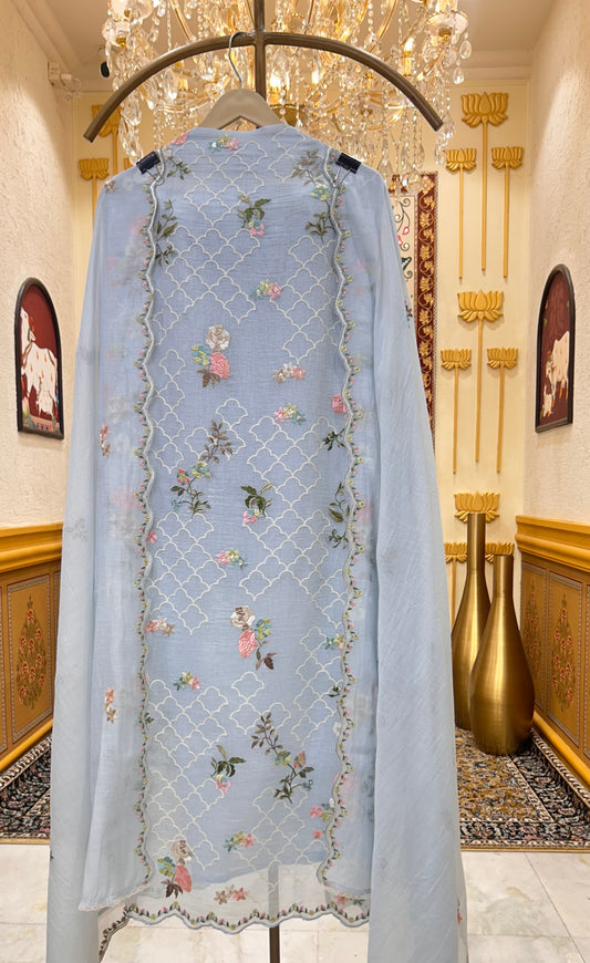 Vihana Resham Grace Suit (Blue)