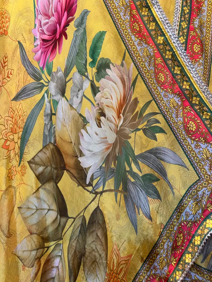 Serizaa Printed Organza Suit