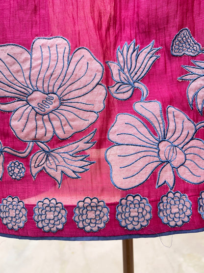 Aarini Appliqué Veil Suit (Pink)