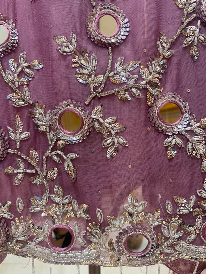 Mehira Banarasi Noor Suit (Purple)