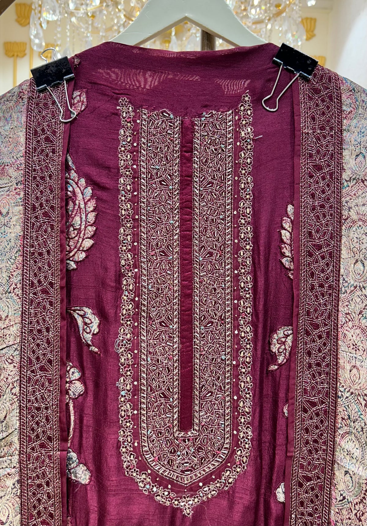 Varnisha Appliqué Suit