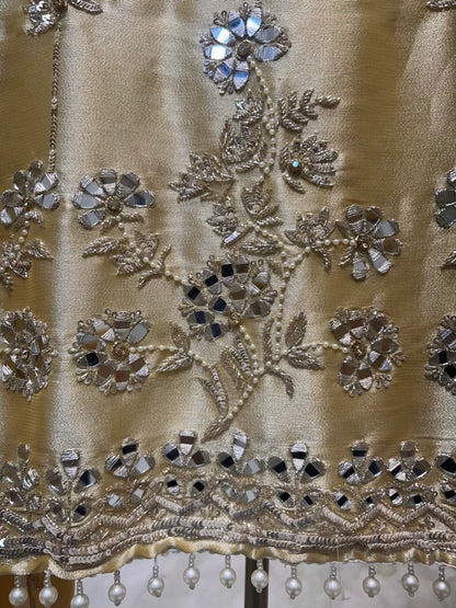Zehraani Sequin Naqsh Suit (Yellow)