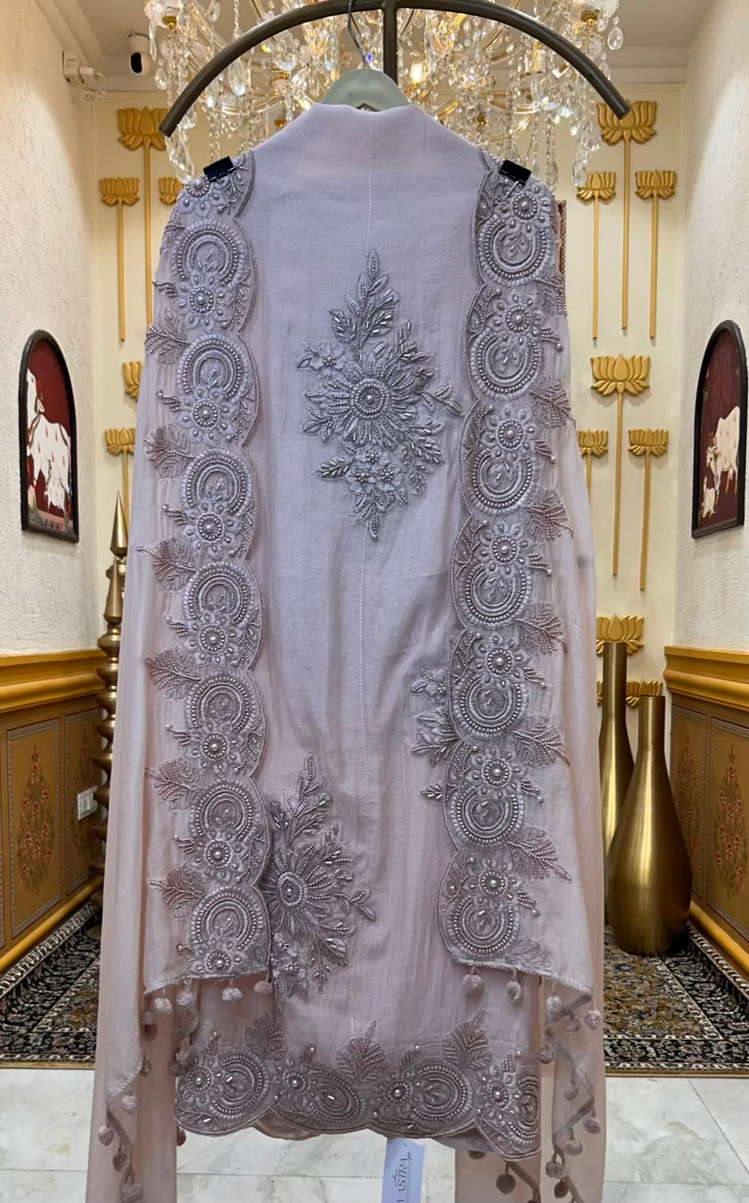 Ruhaya Moti Mul Suit (Mauve)