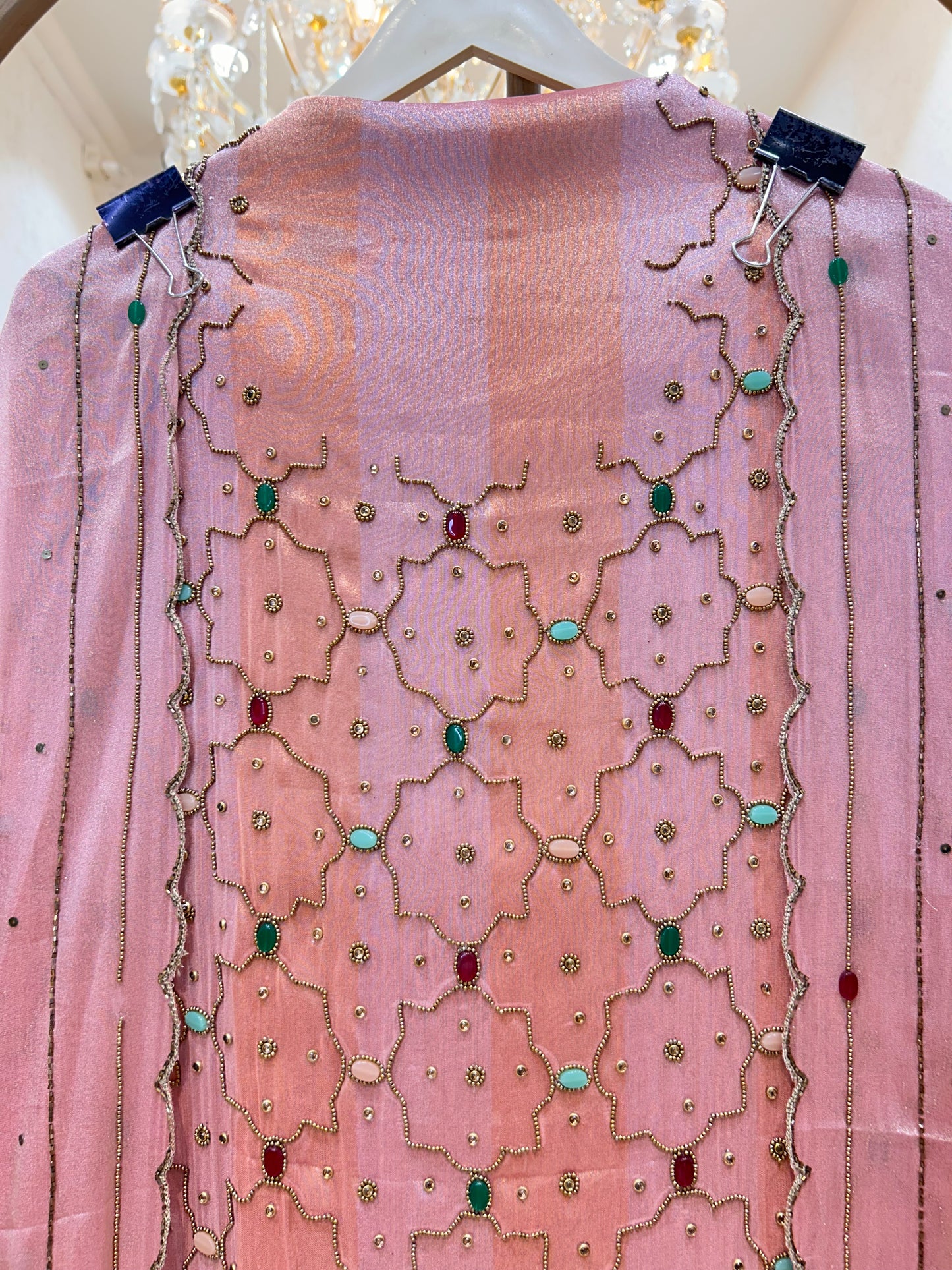 Mysha Shimmer Organza Suit