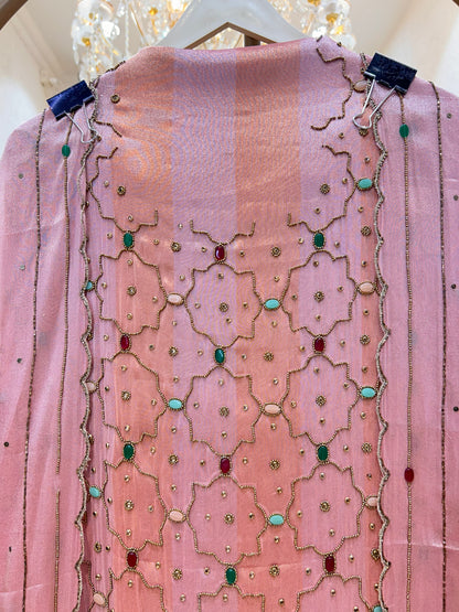 Mysha Shimmer Organza Suit