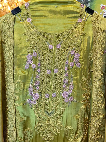 Mirzara Florenté Suit (Parrot Green)