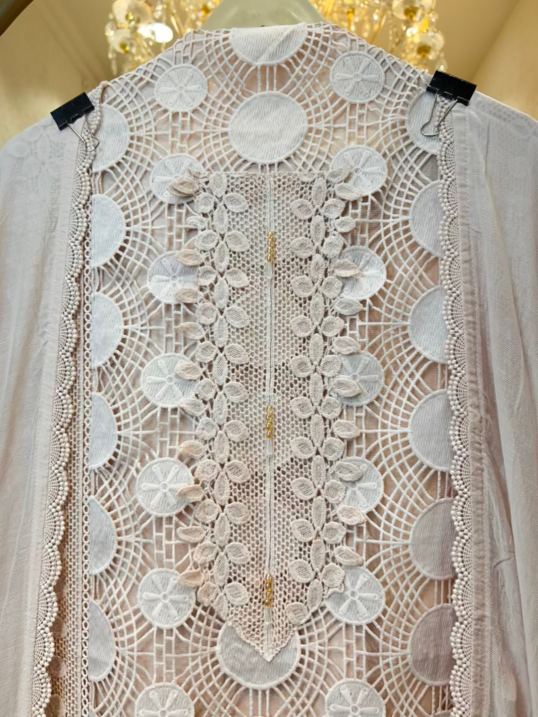Aamira Crochet Leather Mul Suit