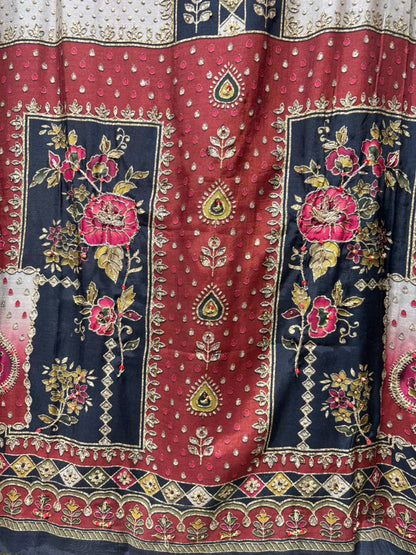 Sia Zari Crepe Silk Suit