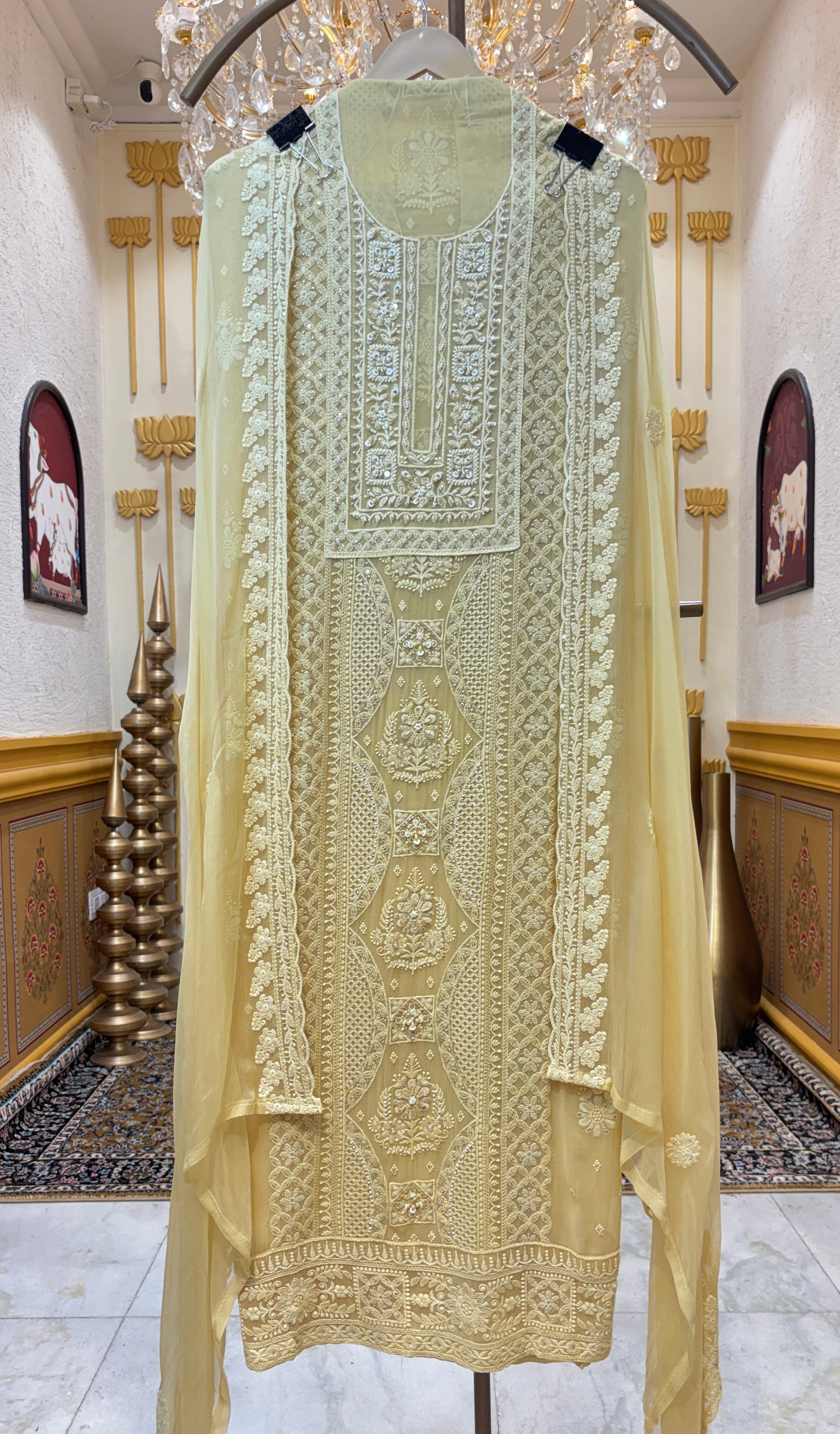Ruhzaar Threadcraft Georgette Suit