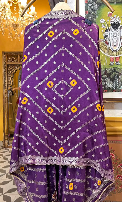 Zarwina Organza Suit (Purple)
