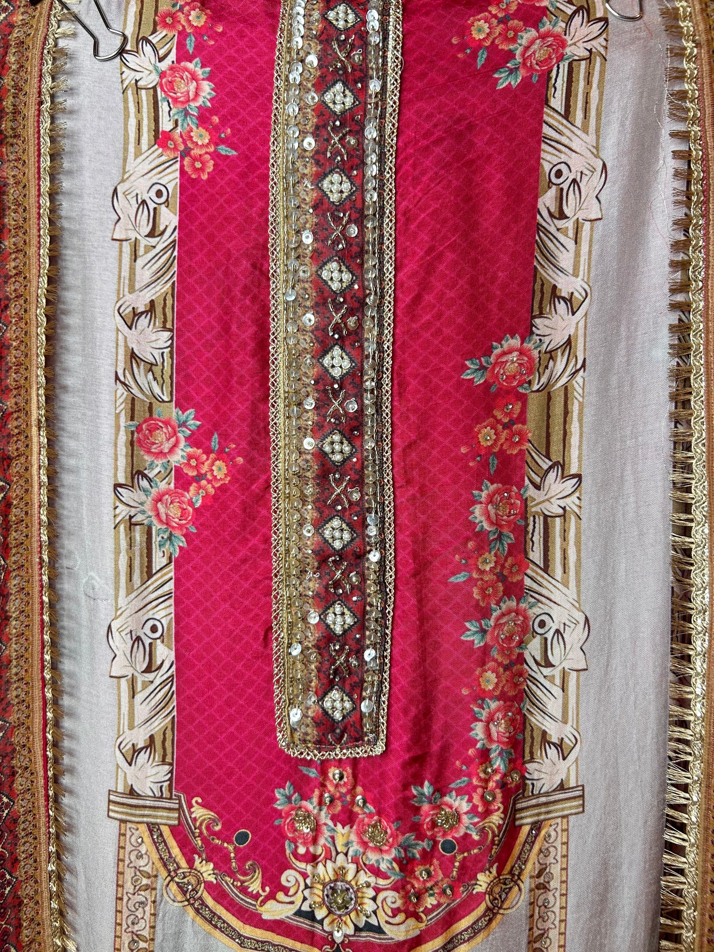 Nayeli Muslin Silk Suit (Pink)
