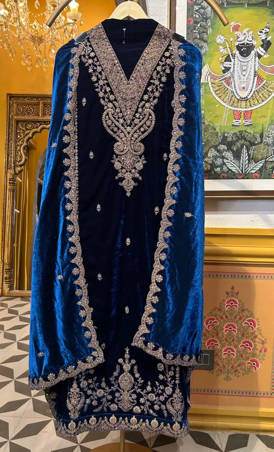 Rimvaar Velvet Suit (Blue)