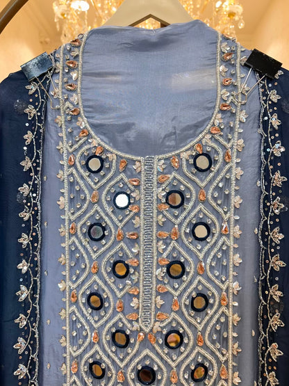 Zivara Sheesha Élan Suit (Blue)