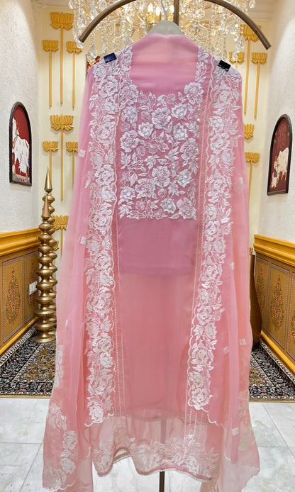 Elara Chiffon Grace Suit (Pink)