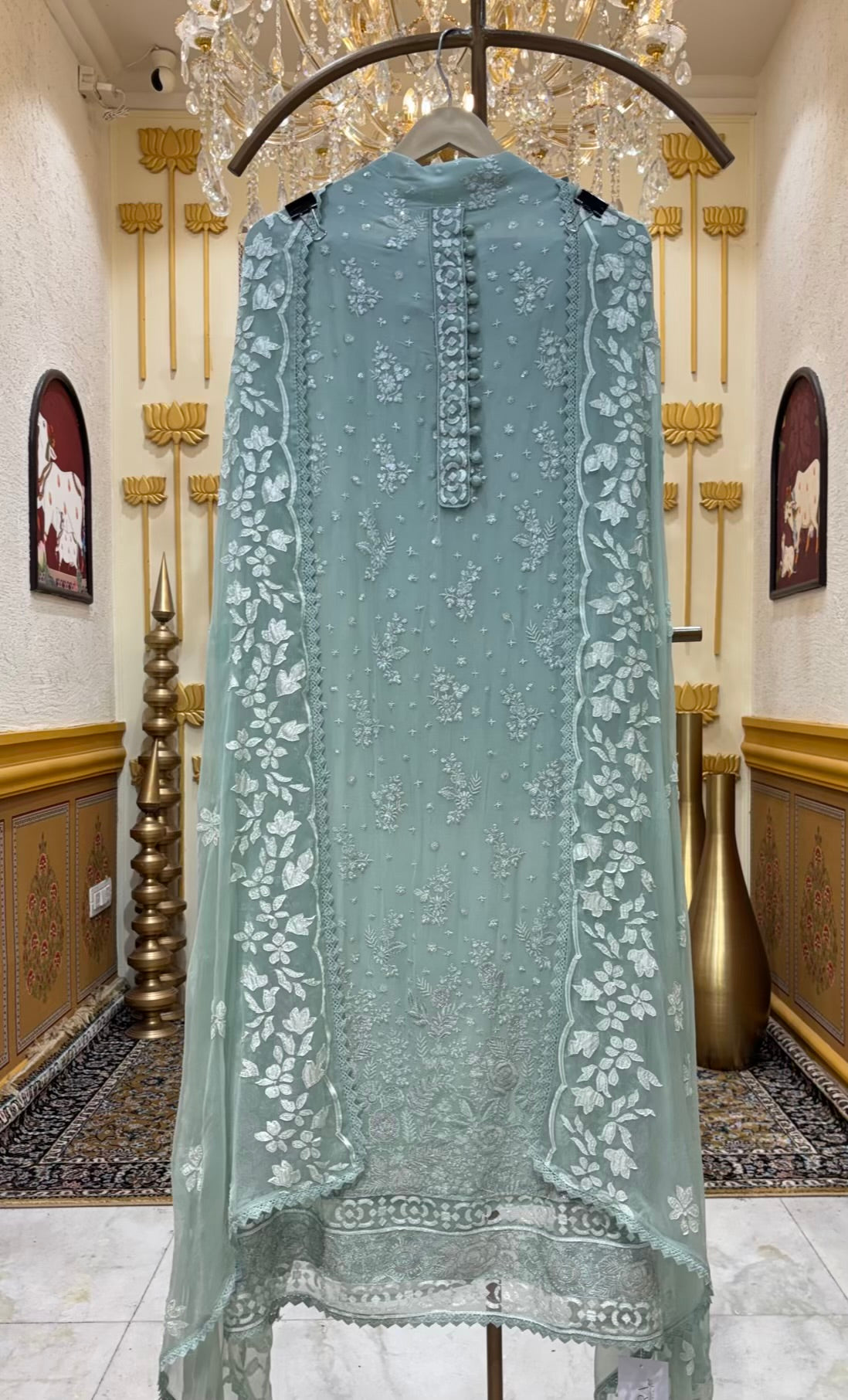 Mehrnaz Zari Georgette Suit