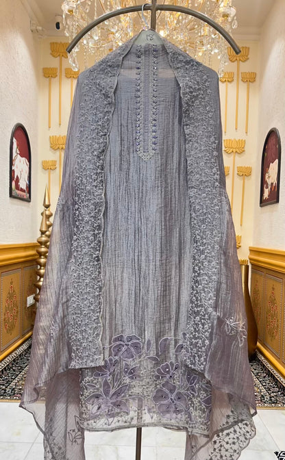 Raveena Aaina Dori Suit( Purple )