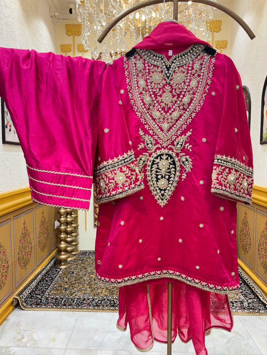 Mehrzoya Farshi Chanderi Set