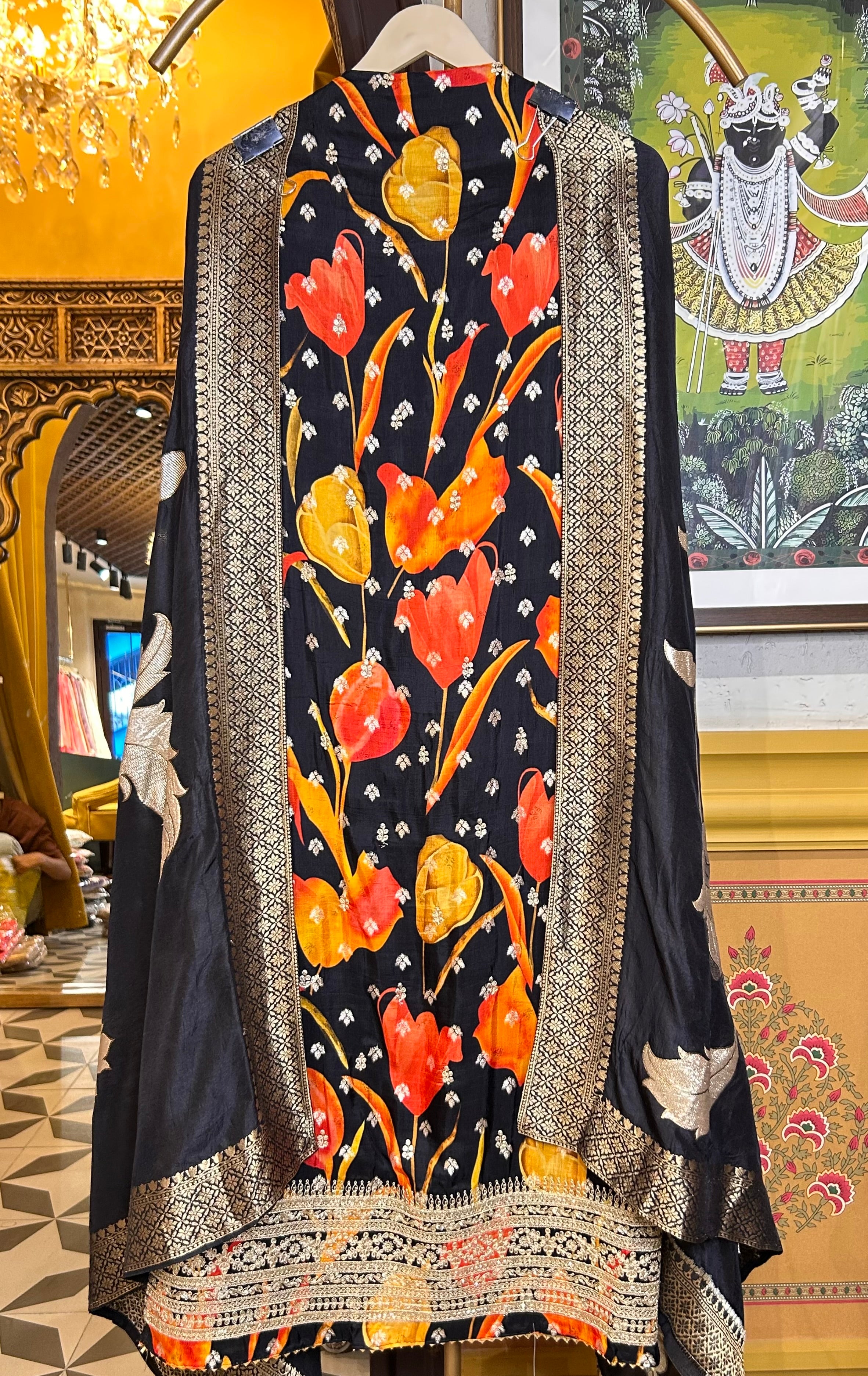 Siyaar Banarasi Suit (Black)