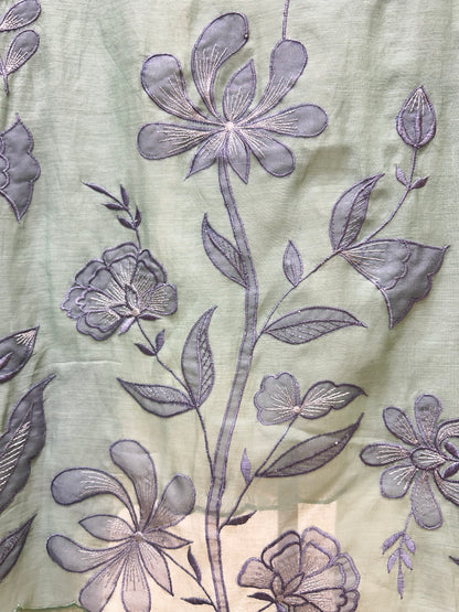 Saanvi Appliqué Grace Suit (Mint Green)