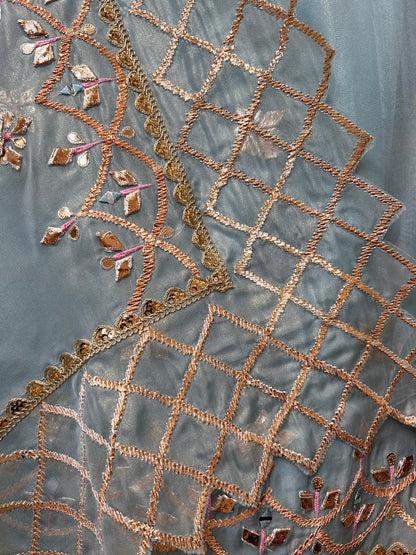 Nayra Mirror & Gotapatti Organza Suit