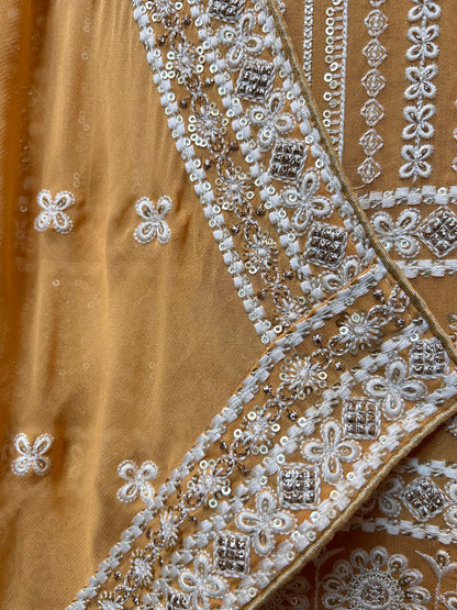 Amaira Georgette Suit (Yellow)
