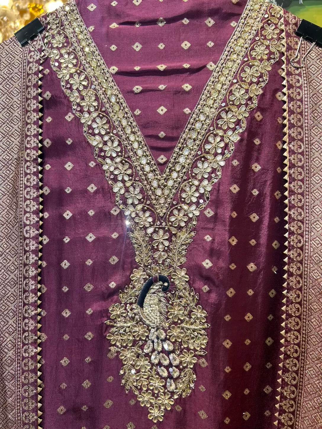 Zarfeenah Banarasi Suit (Purple)