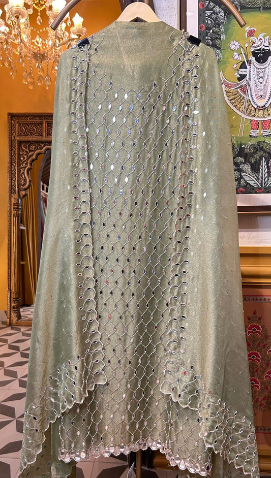 Nuraida Organza Suit (Green)