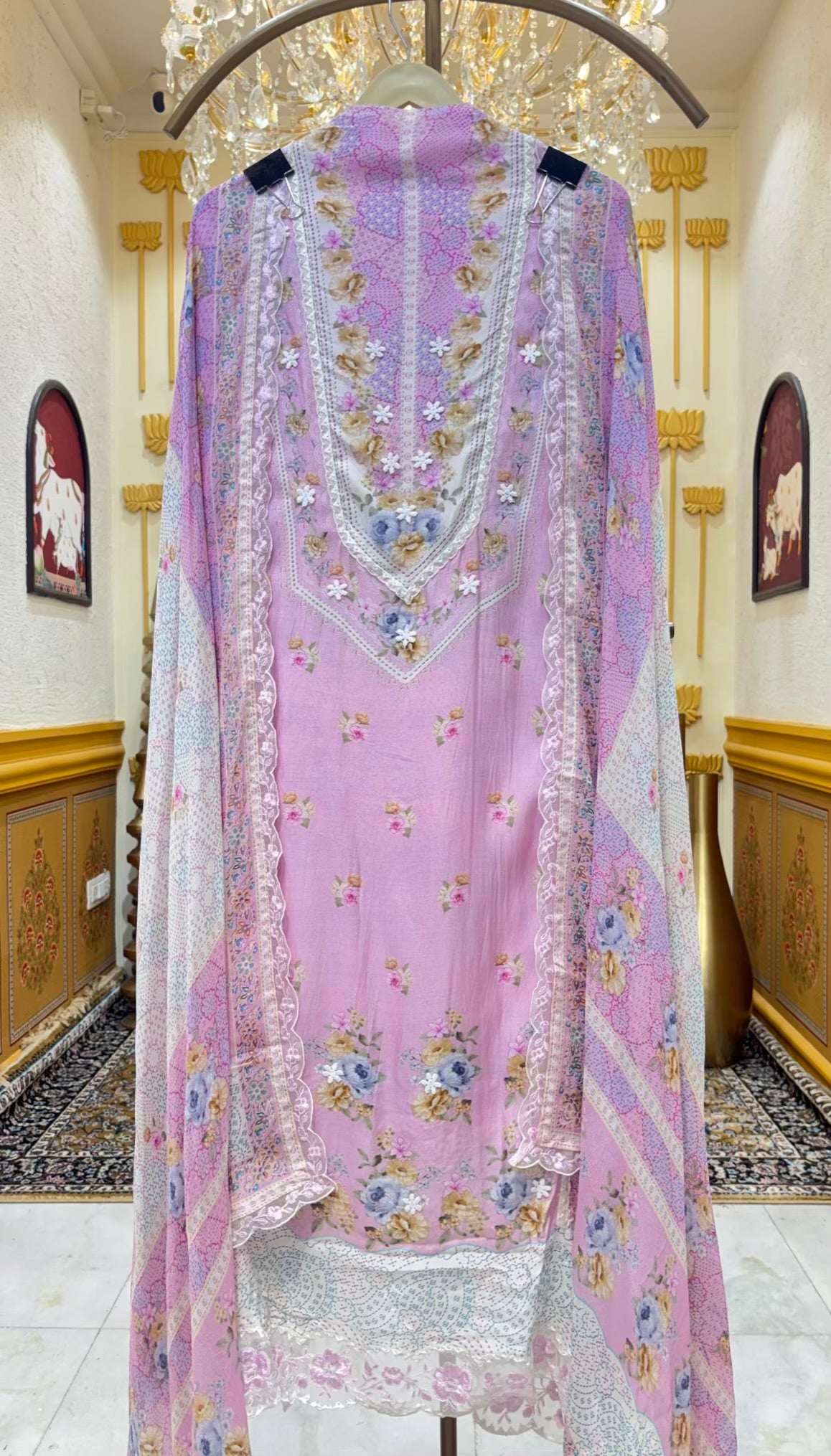 Sia Lace Muslin Suit