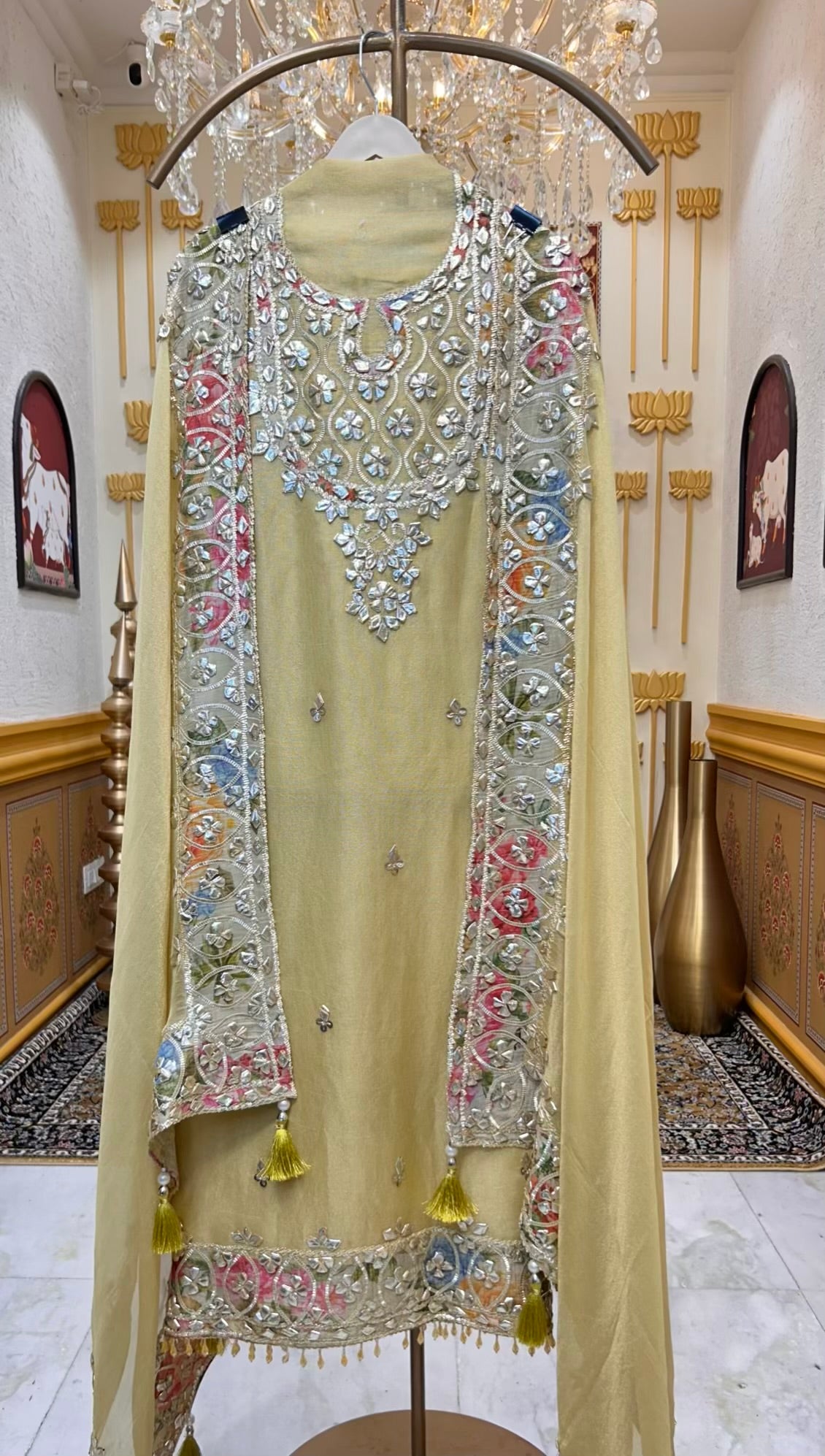 Zareeva Gota Noor Suit (Yellow)
