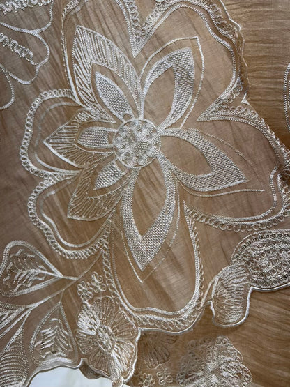 Ayleen Sequin Veil Suit (Beige)
