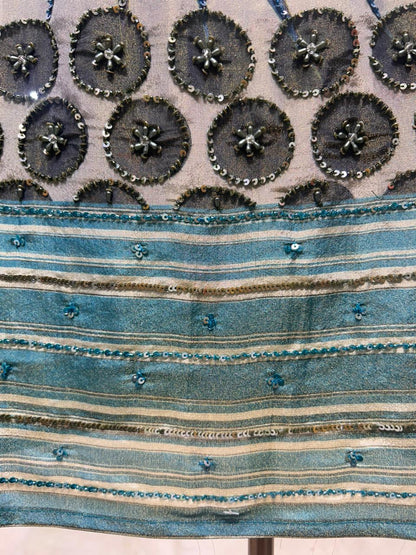 Ruhgraa Grey Bloom Suit