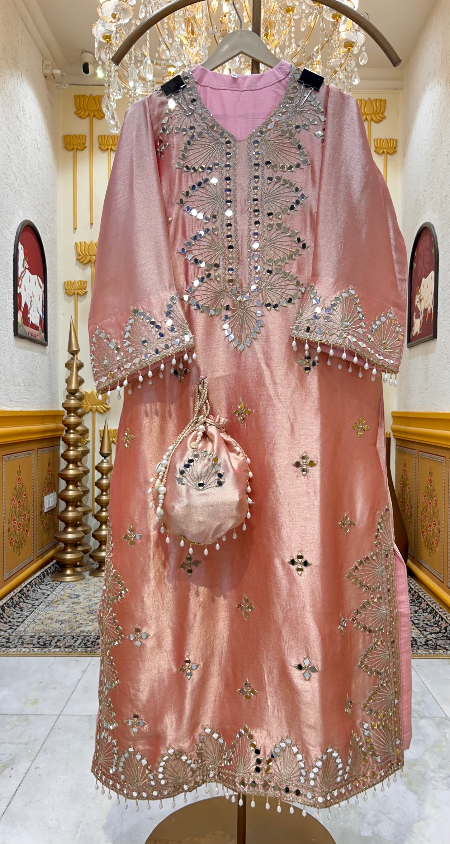 Avira Mirror Drape Dress
