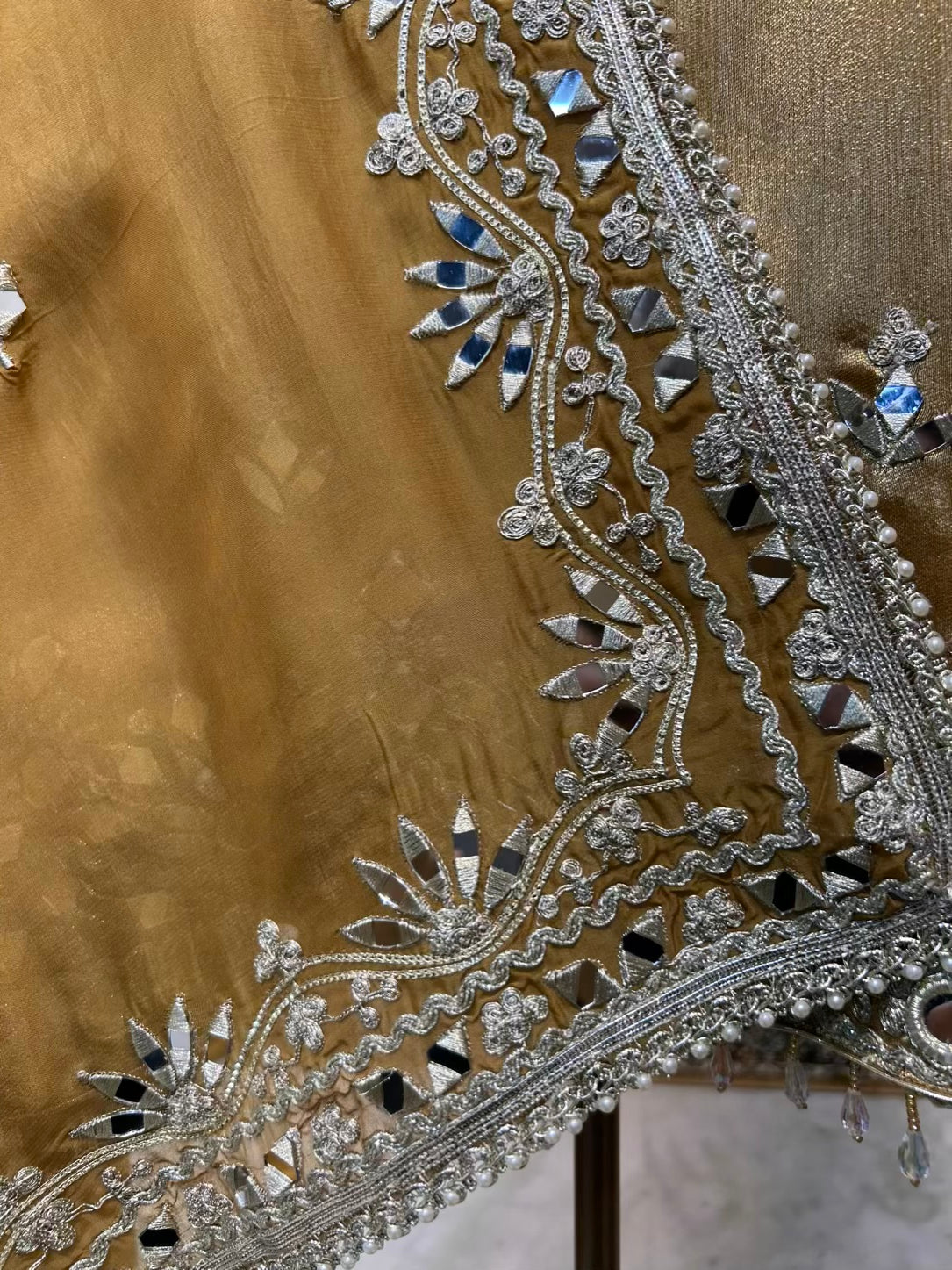 Afsara Aaina Gharara Luxe (Golden)
