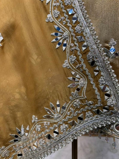 Afsara Aaina Gharara Luxe (Golden)