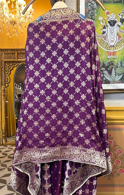 Gulnaaz Adaa Suit (Wine)