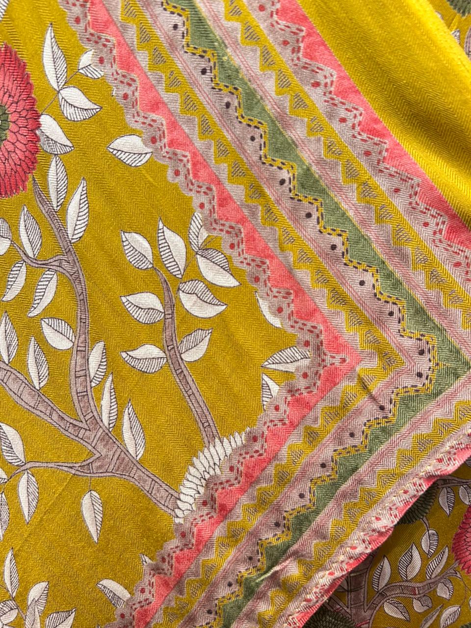 Mehzaan Pashmina Suit (Yellow)