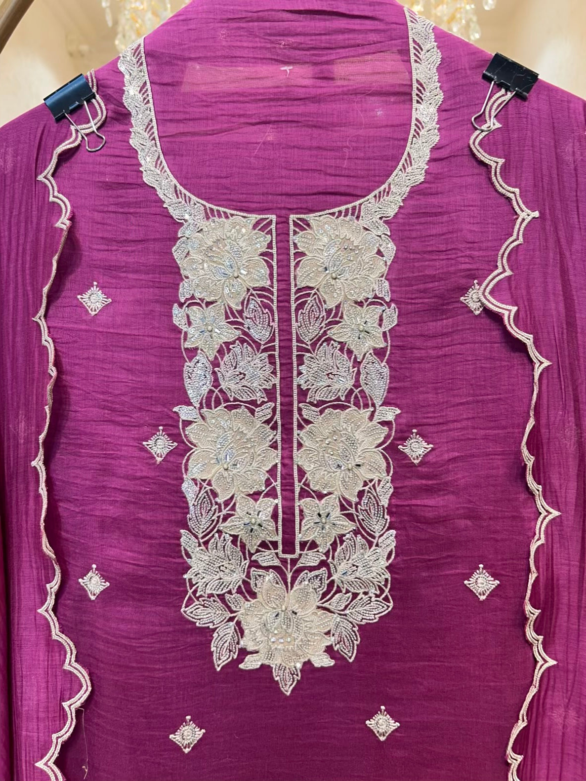 Zarvika Zari Phool Suit (Purple)