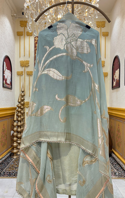 Mehrbano Banarasi Organza Suit