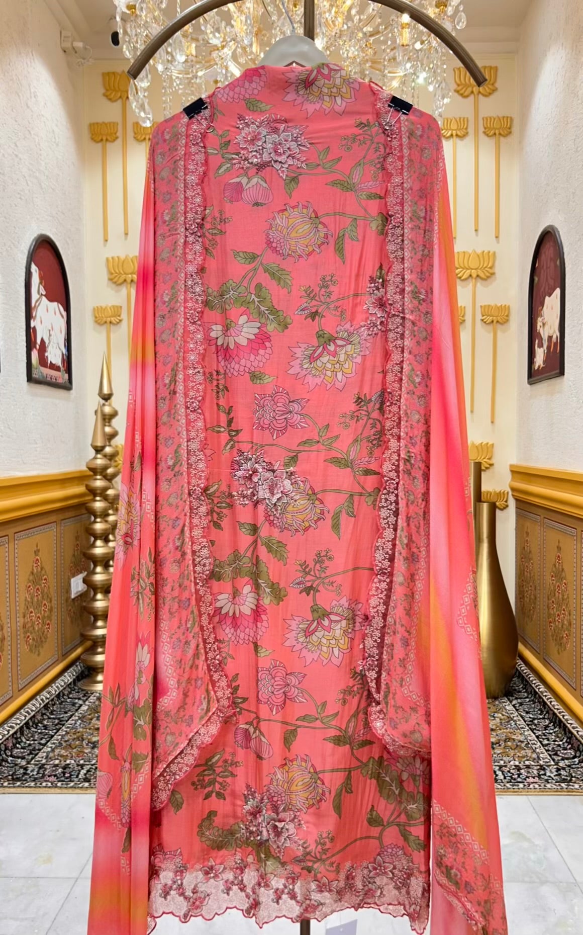 Zehna Pastel Bloom Suit (Pink)