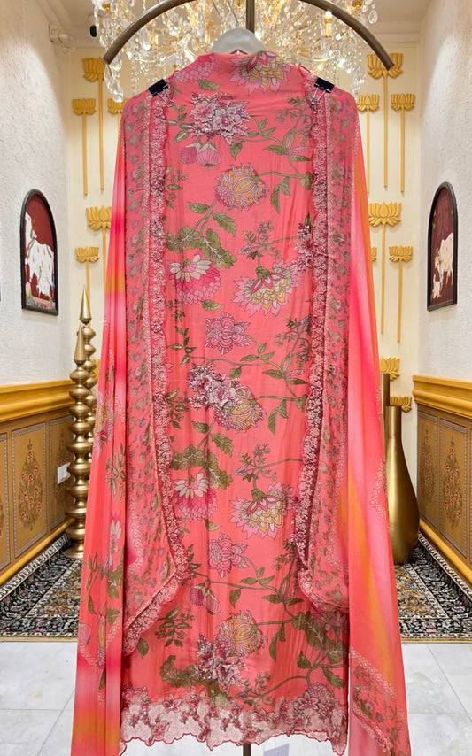 Zehna Pastel Bloom Suit (Pink)