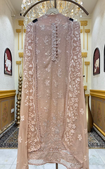 Mehrnaz Zari Georgette Suit