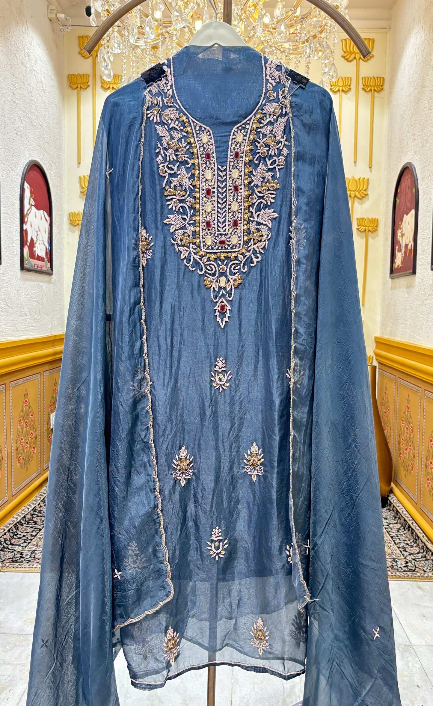Aurelia Veil Organza Suit