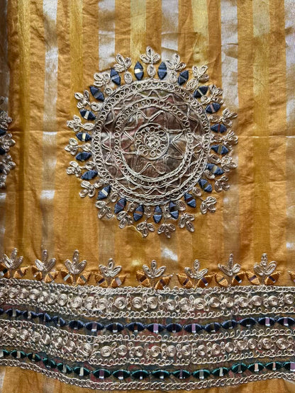 Arzoo Organza Suit (Mustard)